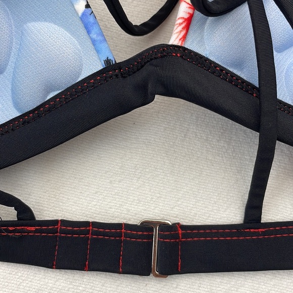 BINGO 2pc Bikini XL Hawaiian Floral surf Beach Swimsuit - Picture 12 of 16